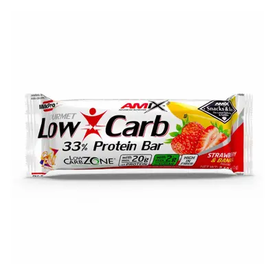 Amix Low-Carb 33% Protein Bar 60 g strawberry banana