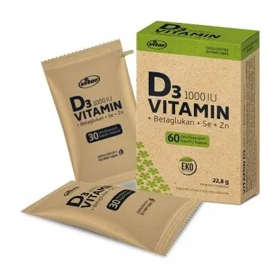 VITAR Vitamin D3 1000IU+betaglukan EKO cps.60