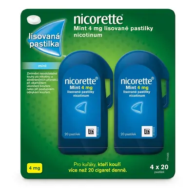 NICORETTE MINT 4MG PAS CMP 4X20