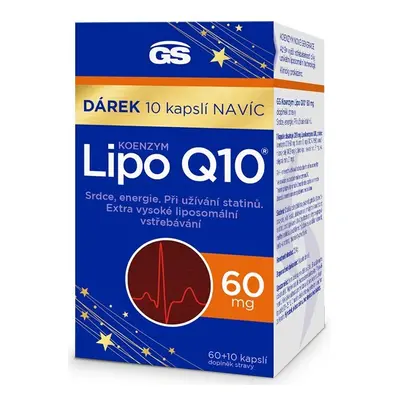 GS Koenzym Lipo Q10 60mg cps.60+10 dárek