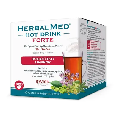 HERBALMED HotDrink Forte Dr.Weiss s kofeinem 24 sáčků