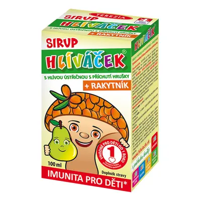 HLÍVÁČEK sirup s hlívou a rakytníkem HRUŠKA 100ml