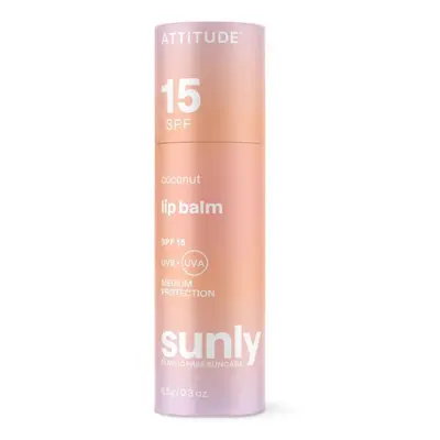 ATTITUDE Ochranný minerální balzám na rty s vůní kokosu SPF15 8.5g