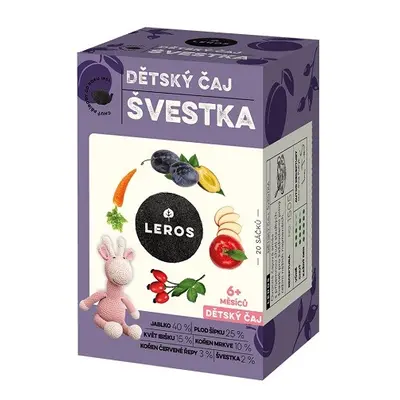 LEROS Dětský čaj Švestka 20x2g