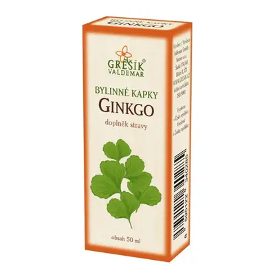 Grešík Bylinné kapky Ginkgo 50ml