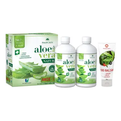 AloeVeraLife NATURA 2x1000ml + CBD balzám 100ml