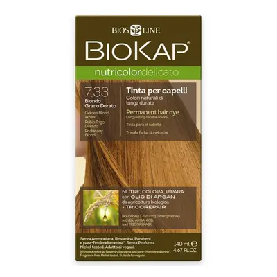 BIOKAP Barva na vlasy 7.33 blond zlatá pšenice 140ml