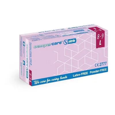 Rukavice vyš. Sempercare Nitril L 100ks b.p.