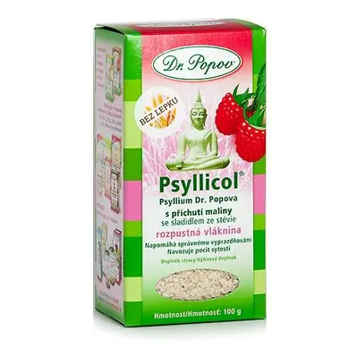 Dr.Popov Psyllicol příchuť malina 100g