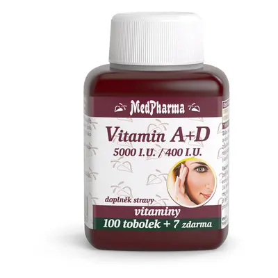 MedPharma Vitamín A+D (5000 I.U./400 I.U.) tob.107