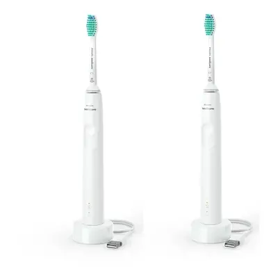 Philips Sonicare 3100 White HX3675/13 2ks sonických zubních kartáčků