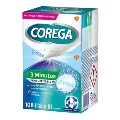 Corega Tabs 3 Minutes Daily cleanser 108ks