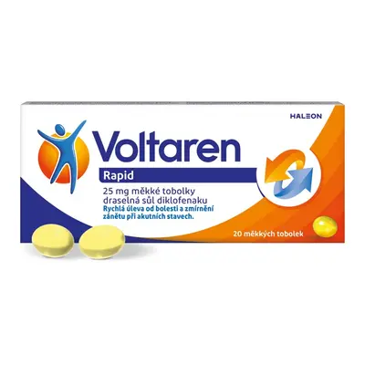 Voltaren Rapid 25 mg měkké tobolky proti bolesti 20ks