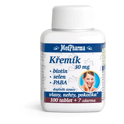 MedPharma Křemík 30mg+Biotin+PABA tbl.107