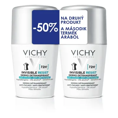 VICHY INVISIBLE Resist 72H Antiperspirant 2x50ml