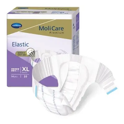 KALHOTKY ZALEPOVACÍ MOLICARE ELASTIC 8 KAPEK XL BOKY 140-175CM,3591ML,14KS