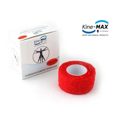 KineMAX Cohesive elastické samofixační 2.5cmx4.5m červené