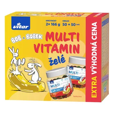 Vitar Multivitamin Bob a Bobek želé 2x50ks