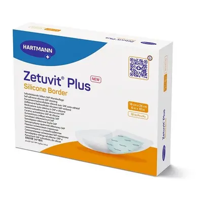 ZETUVIT PLUS SILICONE BORDER 16x26cm silikonové krytí 10ks