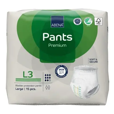 ABENA PANTS PREMIUM L3 KALHOTKY ABSORPČNÍ NAVLÉKACÍ, PRODYŠNÉ, BOKY 100-1