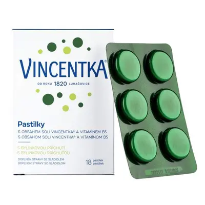 Vincentka pastilky bylinné 18ks