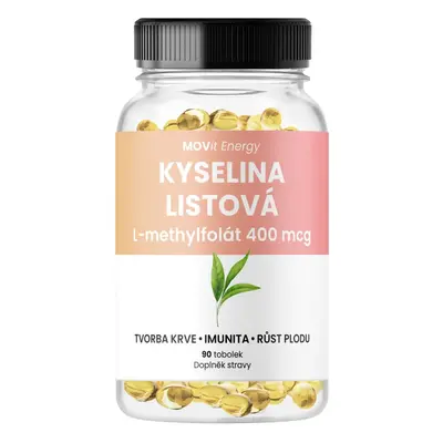 MOVit Kyselina listová L-methylfolát 400mcg tob.90