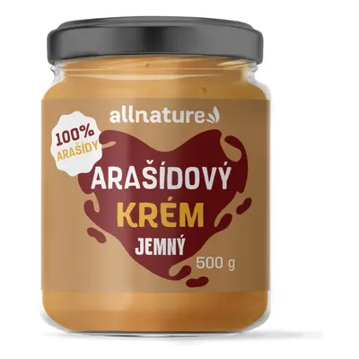 Allnature Arašídový krém jemný 500g