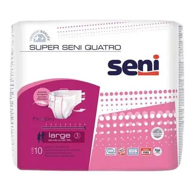 SENI SUPER QUATRO LARGE KALHOTKY ABSORPČNÍ PRODYŠNÉ EXTRA SAVÉ, BOKY 100-1