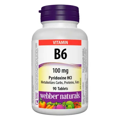 Webber Naturals B6 100 mg 90 tbl