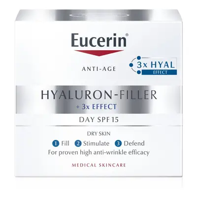 EUCERIN HYALURON-FILLER+3xEFFECT Denní krém pro suchou pleť, 50ml