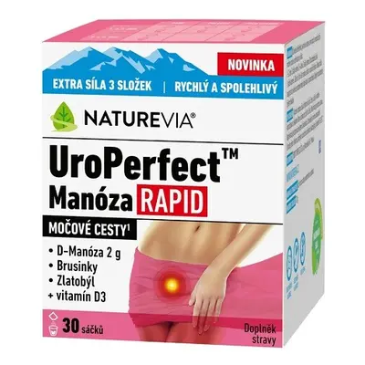 NatureVia UroPerfect Manóza Rapid 30 sáčků