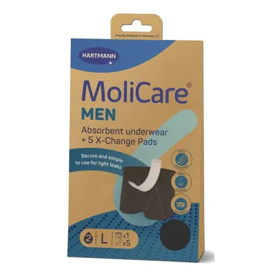 MoliCare MEN absorpční prádlo L 1ks + vložky 5ks