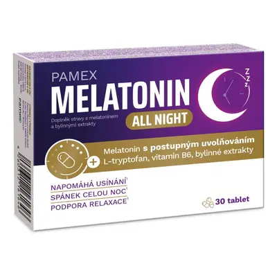 Pamex Melatonin all night tbl.30