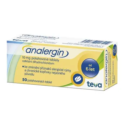 ANALERGIN 10MG TBL FLM 50