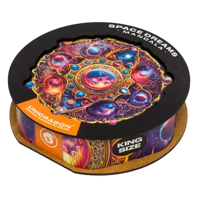 Dřevěné puzzle UNIDRAGON Mandala Space Dreams 350ks