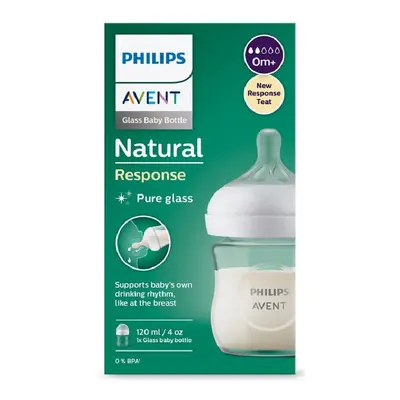 Philips AVENT Láhev Natural Response sklo120ml 0m+