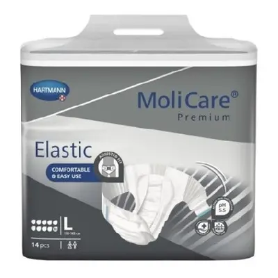 KALHOTKY ZALEPOVACÍ MOLICARE ELASTIC 10 KAPEK L BOKY 115-145CM,4279ML,14KS