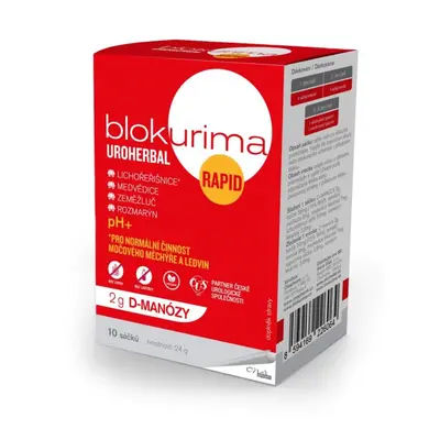 Blokurima Uroherbal Rapid 2g D-manózy sáčky 10x2.3g