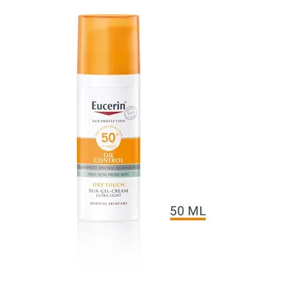 EUCERIN SUN Ochranný krémový gel na opalování na obličej Oil Control SPF 50+ 50 ml