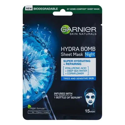 Garnier HydraBomb regenerační noční textilní maska 28g