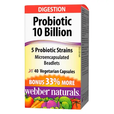 Webber Naturals Probiotic 10 Billion 40 cps