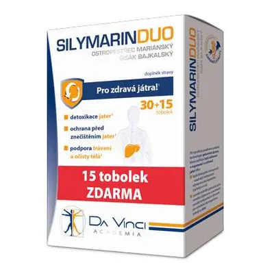 SILYMARIN DUO Da Vinci Academia tob.30+15 ZDARMA