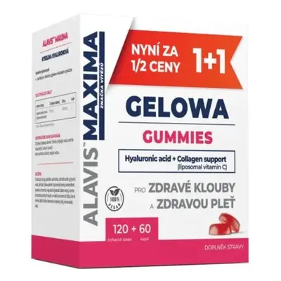 ALAVIS MAXIMA GELOWA GUMMIES žvýkací tbl.120 + cps.60