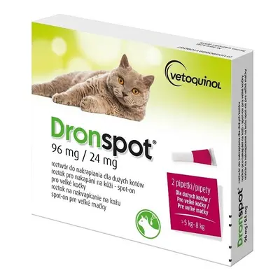 Dronspot 96mg/24mg velké kočky spot-on 2x1.12ml