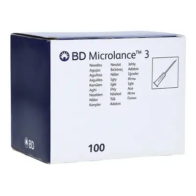 BD Microlance Inj. jehla 23G 0.60x25 modrá 100ks