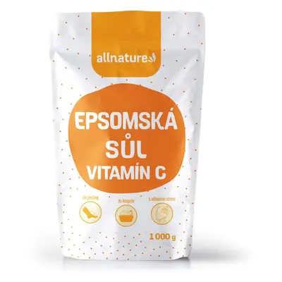 Allnature Epsomská sůl s vitamínem C 1000g