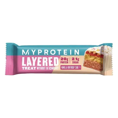 MyProtein Layered protein bar 60 g vanilla birthday cake