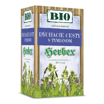 HERBEX BIO Dýchací cesty s tymiánem n.s.20x1.2g