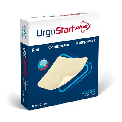 URGOSTART PLUS PAD KRYTÍ ABSORPČNÍ, LIPIDOKOLOIDNÍ S NOSF FAKTOREM 15CMX20CM,10KS