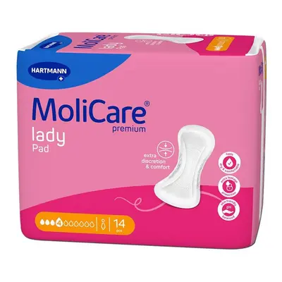 MoliCare Lady inkontinenční vložky 4 kapky 841ml 14ks